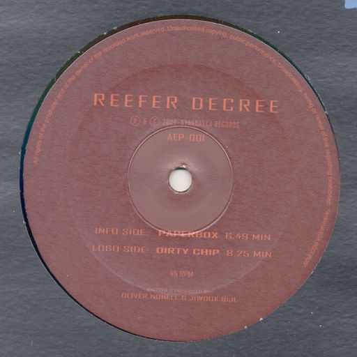 Ayahuasca Records - REEFER DECREE - paperbox/dirty chip