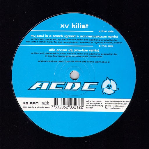 Acdc Records - XV KILIST - My Soul Is A Snack