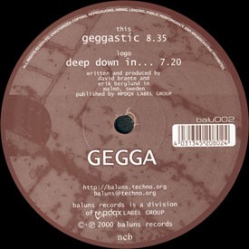 Baluns Records - GEGGA - geggastic