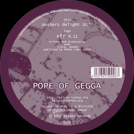 Baluns Records - POPE OF GEGGA - Eff / Pusher