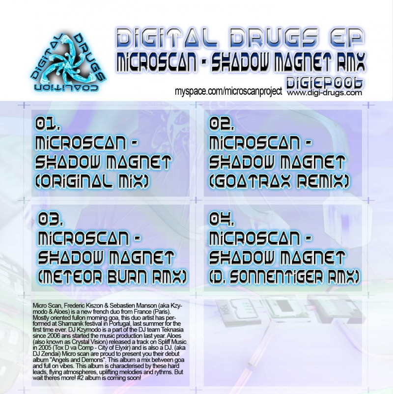 Digital Drugs Coalition - MICRO SCAN - Shadow Magnet (Digital EP)